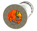 Bowser's Galaxy Reactor Cylinder Planet - Super Mario Galaxy
