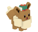 #0133 Eevee (Christmas Hat) - Pokémon Quest