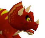 Tricky the Triceratops - Diddy Kong Racing DS