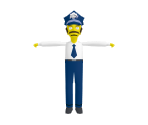 Museum Guard Wiseguy - The Simpsons Game