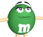 Green M&M - M&M's Beach Party