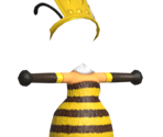 009 Queen Bee Gown - Miitopia