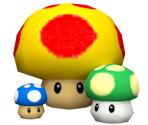 Mushrooms (Nintendo 64-style) - Mario Customs