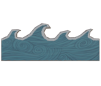 Waves Cutout - Rec Room