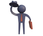 Businessman Statue - Job Simulator