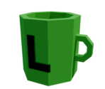 Luigi's Mug (Mario Quiz Cards) - Mario Customs