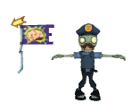 Security Guard Flag Zombie - Plants vs. Zombies AR Trading Cards