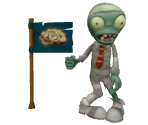 Flag Mummy Zombie - Plants vs. Zombies AR Trading Cards