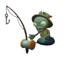 Fisherman Zombie - Plants vs. Zombies AR Trading Cards