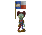 Flag Cowboy Zombie - Plants vs. Zombies AR Trading Cards