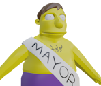 Mayor Quimby (Bathing) - The Simpsons Game