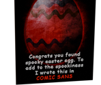 Spooky Easter Egg Poster - Bear Simulator