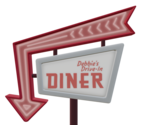 Debbies Drive-In Diner Sign (Tall) - Rec Room