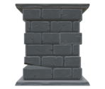 Stone Pillar - Rec Room