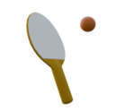 Ping Pong Ball And Paddle - Rec Room