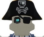 Skeleton Pirate Captain - Rec Room
