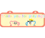 "Thank you for playing!" Message - Kirby's Epic Yarn