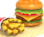 Hamburger & Fries Combo - Tomodachi Life: Living the Dream