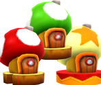 Toad Houses - New Super Mario Bros. 2