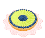 Melon and Blueberry Tart - Cake-ya-san Monogatari: Oishii Sweets o Tsukurou!