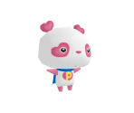 Super Panda - Charapet: Tsukutte! Sodatete! Character Shougakkou