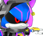 Custom Neon Metal Sonic - Sonic Rumble Party
