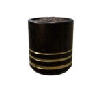 Planter Round Black Large - Oculus Home