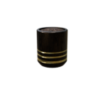 Planter Round Black Small - Oculus Home
