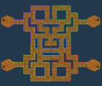 Panic Pier (Four Houses, Evening) - Pac-Man Vs.