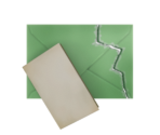 Torn-Off End of Envelope and Olive Green's Card - The Great Ace Attorney Chronicles