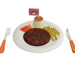 Hamburger - Cooking Mama: World Kitchen