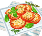 Baked Tomatoes With Cheese - Cooking Mama: Cuisine!