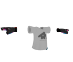 White V-Neck Tee - Splatoon 3