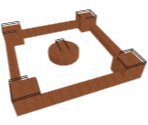 Four-Tower Brick Arena - Sammy the Suricate in Lion Land