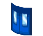 Blue Rounded Door 1 - Pokémon Black 2 / White 2