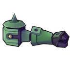 Bulldoze Left Arm Variant 1 - LBX: Little Battlers eXperience