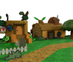 Goomba Village (Diorama) - Paper Mario Customs