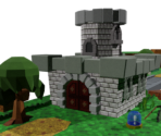 Goomba King's Fortress (Diorama) - Paper Mario Customs