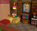 Peach's Castle: Toadsworth's Bedroom (Diorama) - Mario & Luigi Customs