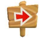 Arrow Sign - New Super Mario Bros. U / New Super Luigi U