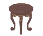 Red Pine Wood Round Stool - Genshin Impact