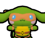 Cinnamoroll X Michelangelo - TMNT with Hello Kitty and Friends