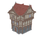 Mondstadt House With Overhanging Attic - Genshin Impact