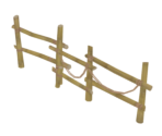 Weathered Bamboo Fence - Genshin Impact