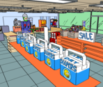 Kwik-E-Mart Interior - The Simpsons Game