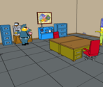 Police Station Interior - The Simpsons Game