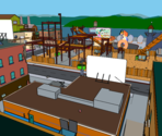 Shadow of the Colossal Donut (Prototype) - The Simpsons Game