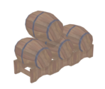 Neat Stack of Fir Kegs - Genshin Impact