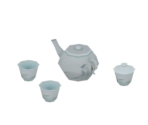 Glazed Porcelain Tea Set: "Embracing Truth" - Genshin Impact
