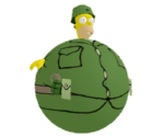 GI Helium Homer - The Simpsons Game